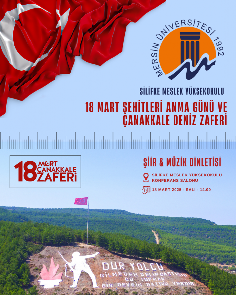 18 Mart Şehitleri Anma Günü ve Çanakkale Deniz Zaferi Etkinliği detayı için tıklayınız