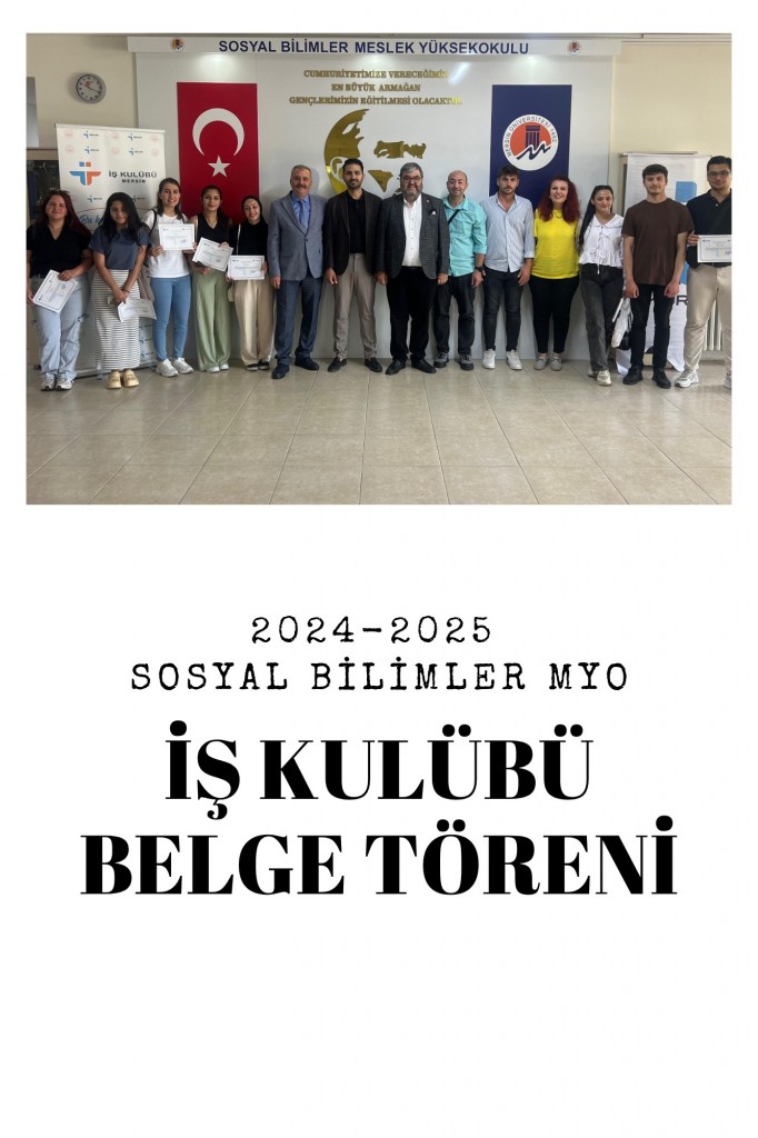 İş Kulübü Etkinliği Katılım Belgeleri Öğrencilere Teslim Edildi detayı için tıklayınız