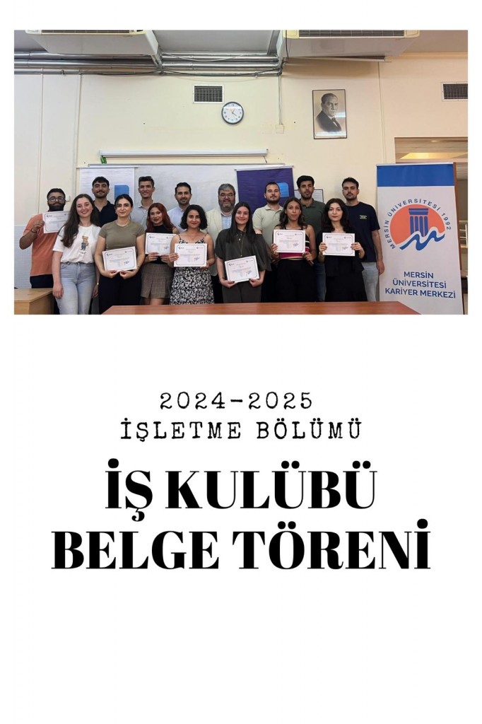 İş Kulübü Etkinliği Katılım Belgeleri İşletme Öğrencilerine Teslim Edildi detayı için tıklayınız