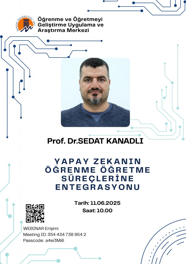 Yapay Zekanın Öğrenme Öğretme Süreçlerine Entegrasyonu detayı için tıklayınız