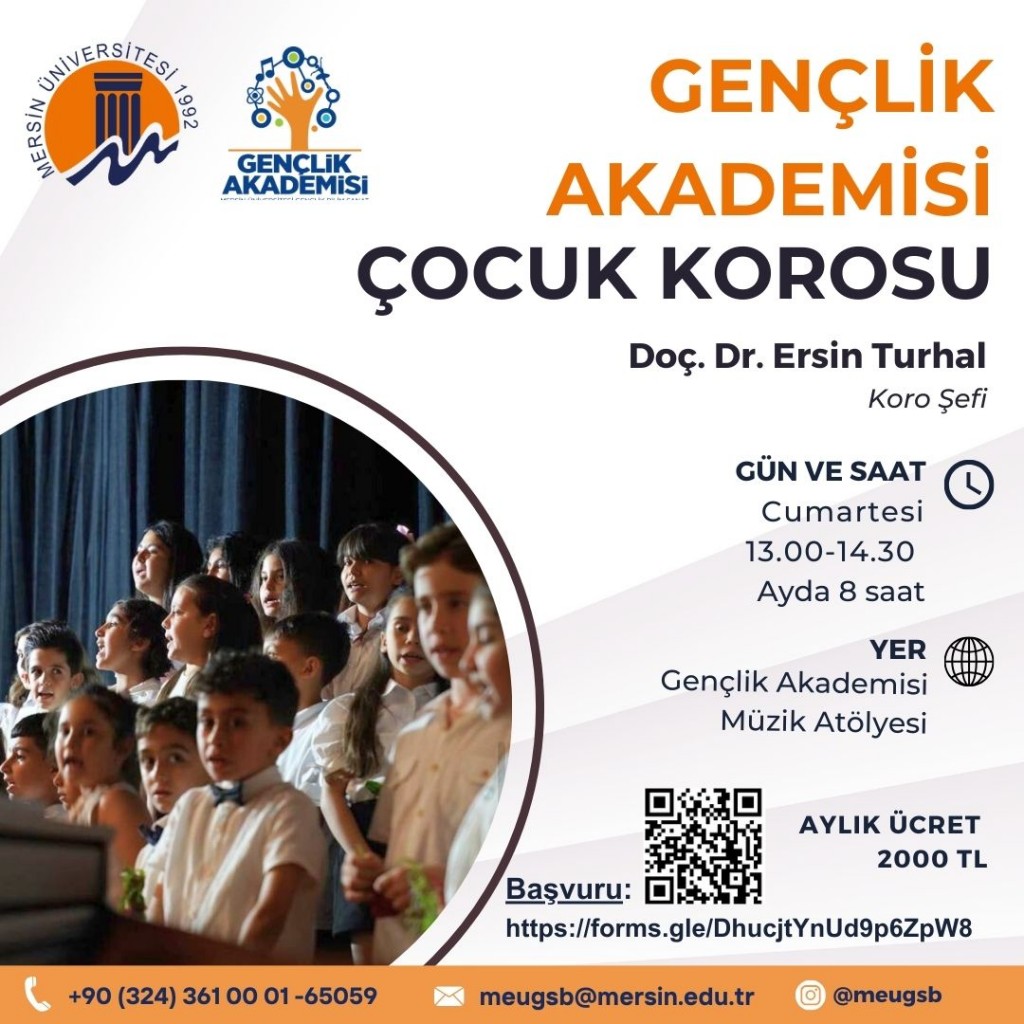 Gençlik Akademisi Çocuk Korosu detayı için tıklayınız
