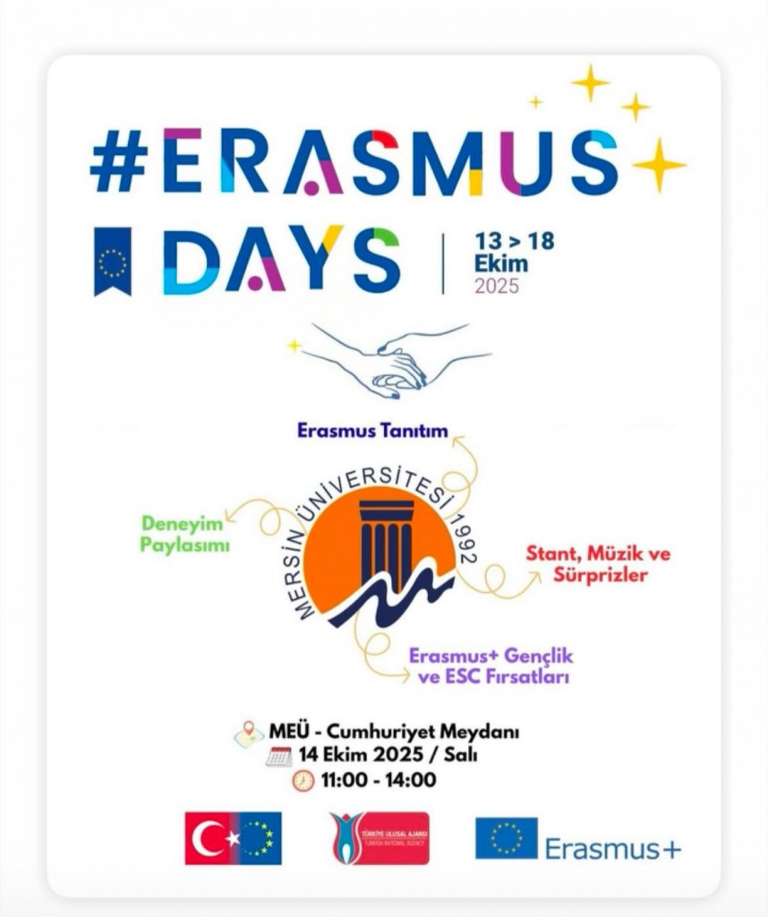 Erasmus Günleri 13-18 Ekim 2025 detayı için tıklayınız