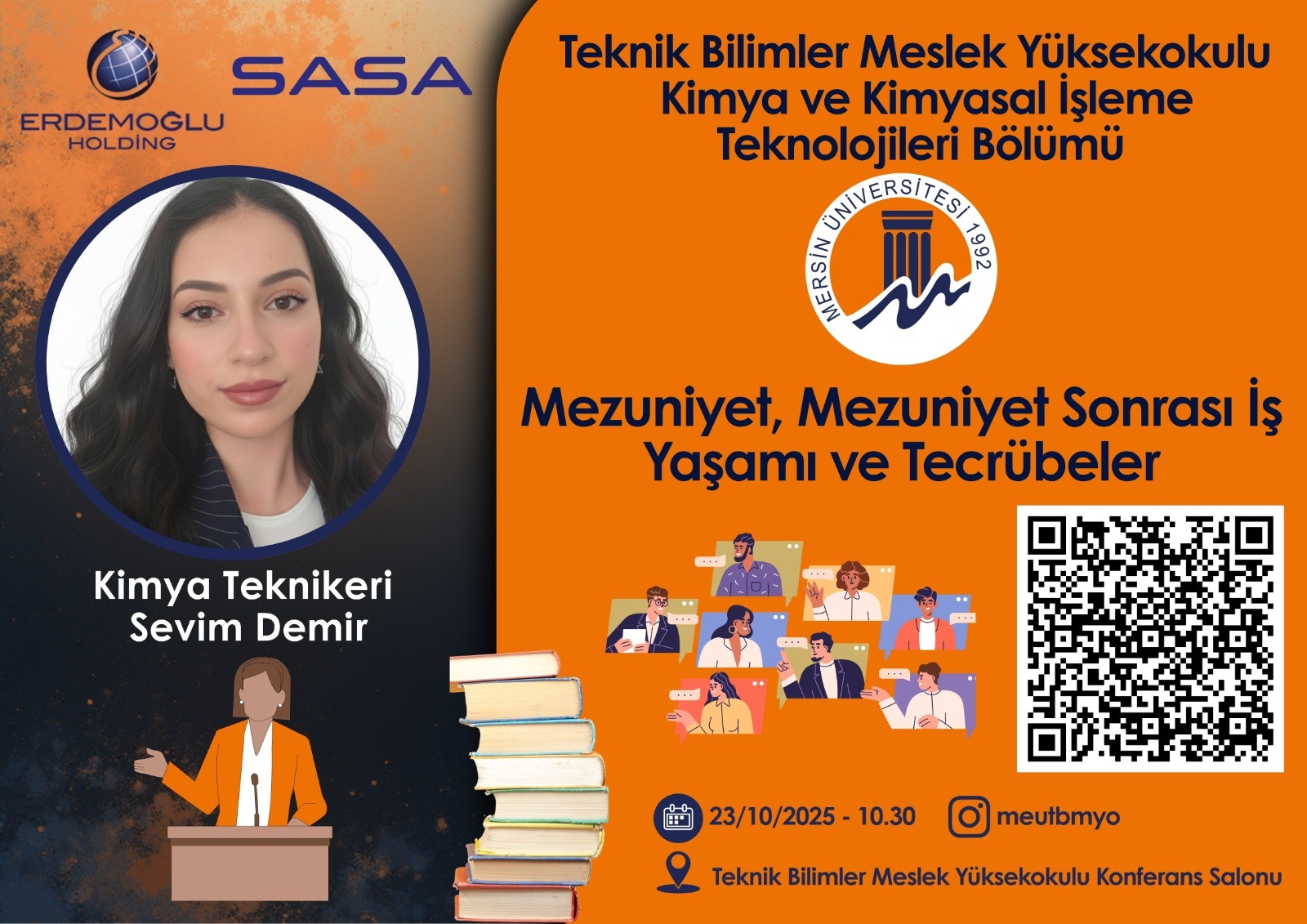 B&ouml;l&uuml;m&uuml;m&uuml;z tarafından Mezuniyet, Mezuniyet Sonrası İş Yaşamı ve Tecr&uuml;beler Konulu Etkinlik Ger&ccedil;ekleştirildi detayı için tıklayınız