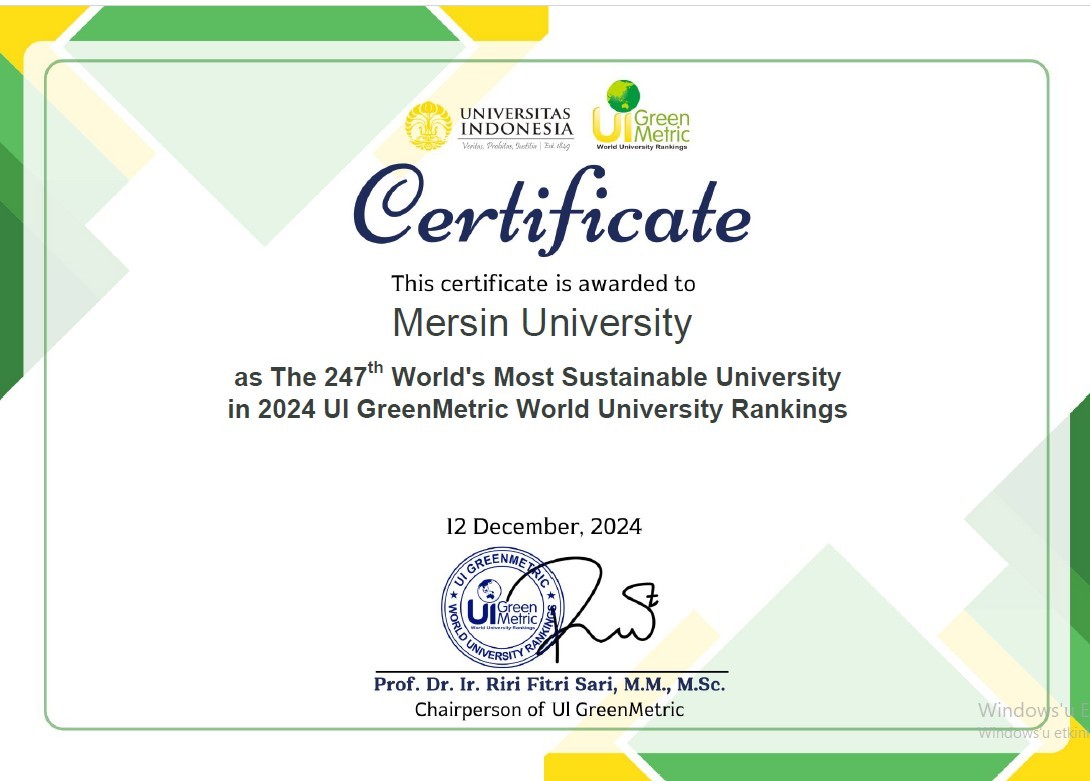 2024 yılı IU GreenMetric detayı için tıklayınız