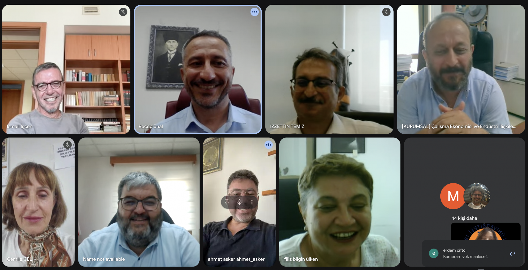 Enstit&uuml; Kurulu, &Ccedil;evrimi&ccedil;i Toplantıda &Ouml;nemli G&uuml;ndem Maddelerini G&ouml;r&uuml;şt&uuml; detayı için tıklayınız