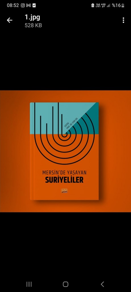 G&ouml;&ccedil; Araştırmaları Uygulama ve Araştırma Merkezimizce Hazırlanan "Mersin'de Yaşayan Suriyeliler" Kitabı Yayımlandı detayı için tıklayınız