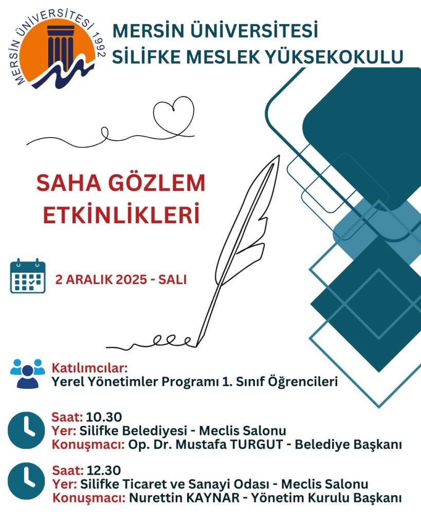 SAHA G&Ouml;ZLEM ETKİNLİKLERİ detayı için tıklayınız