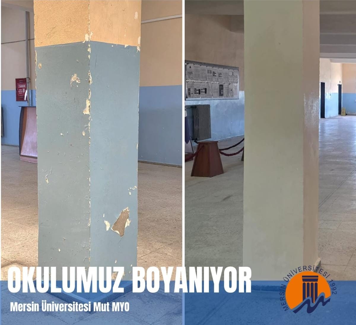Mut Meslek Y&uuml;ksekokulu Yenileme &Ccedil;alışmalarımız Hızla Devam Ediyor detayı için tıklayınız