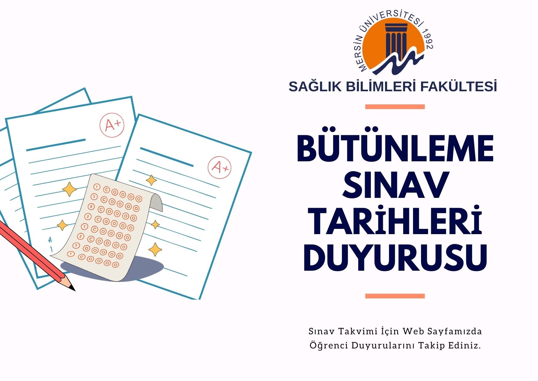 2025-2026 G&uuml;z D&ouml;nemi B&uuml;t&uuml;nleme Sınav Takvimi detayı için tıklayınız