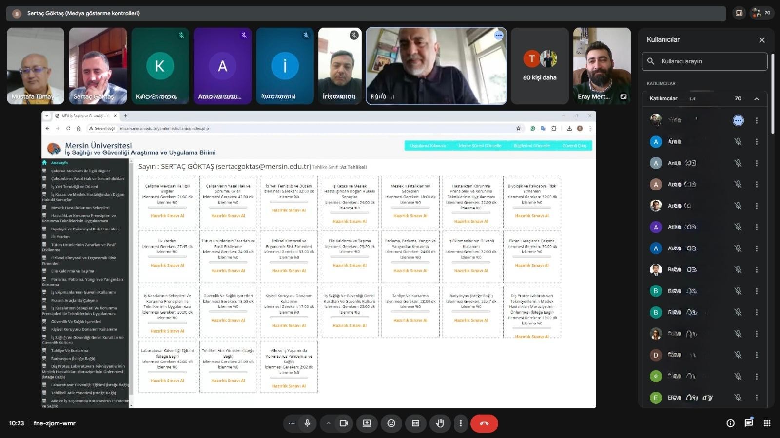 Meslek Y&uuml;ksekokulumuzda İş Sağlığı ve G&uuml;venliği Bilgilendirme Toplantısı D&uuml;zenlendi detayı için tıklayınız