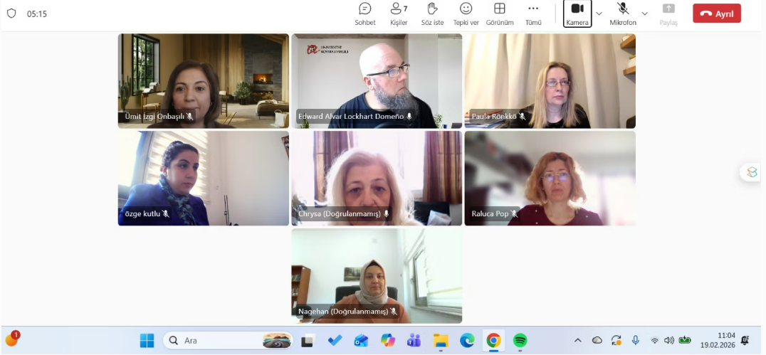İspanya, Finlandiya ve Romanya ile Avrupa Projeleri İ&ccedil;in &Ccedil;evrimi&ccedil;i Toplantı detayı için tıklayınız