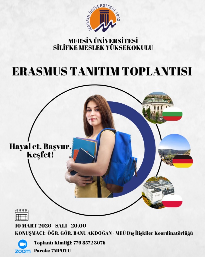 Erasmus TAnıtım ve Bilgilendirme Toplantısı detayı için tıklayınız