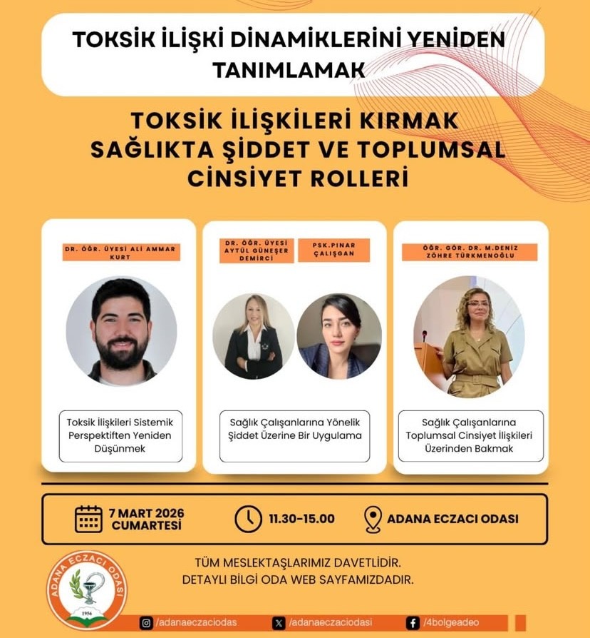 Adana Eczacı Odası Kadın Eczacılar &Ccedil;alışma Grubu ile MERKAM iş birliği detayı için tıklayınız