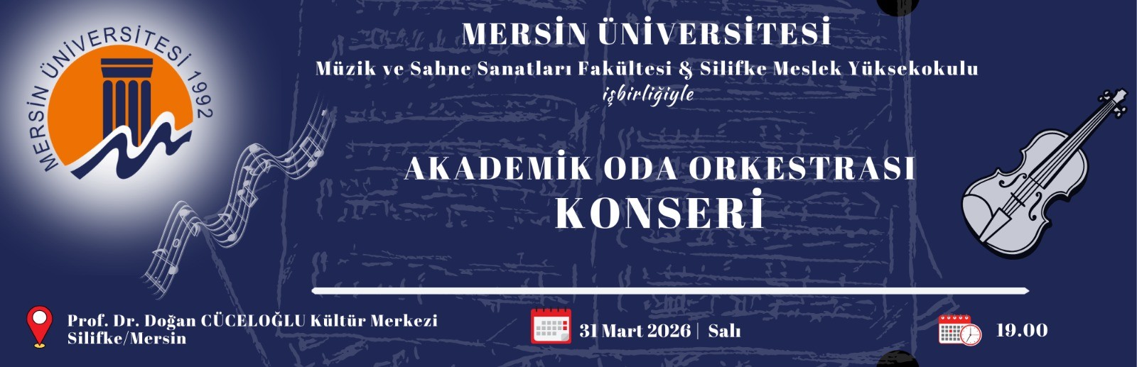 Akdeniz&rsquo;in Ritmi Silifke&rsquo;de Y&uuml;kseliyor: Meslek Y&uuml;ksekokulumuz işbirliğiyle Akademik Oda Orkestrası&rsquo;ndan Unutulmaz Konser Daveti! detayı için tıklayınız