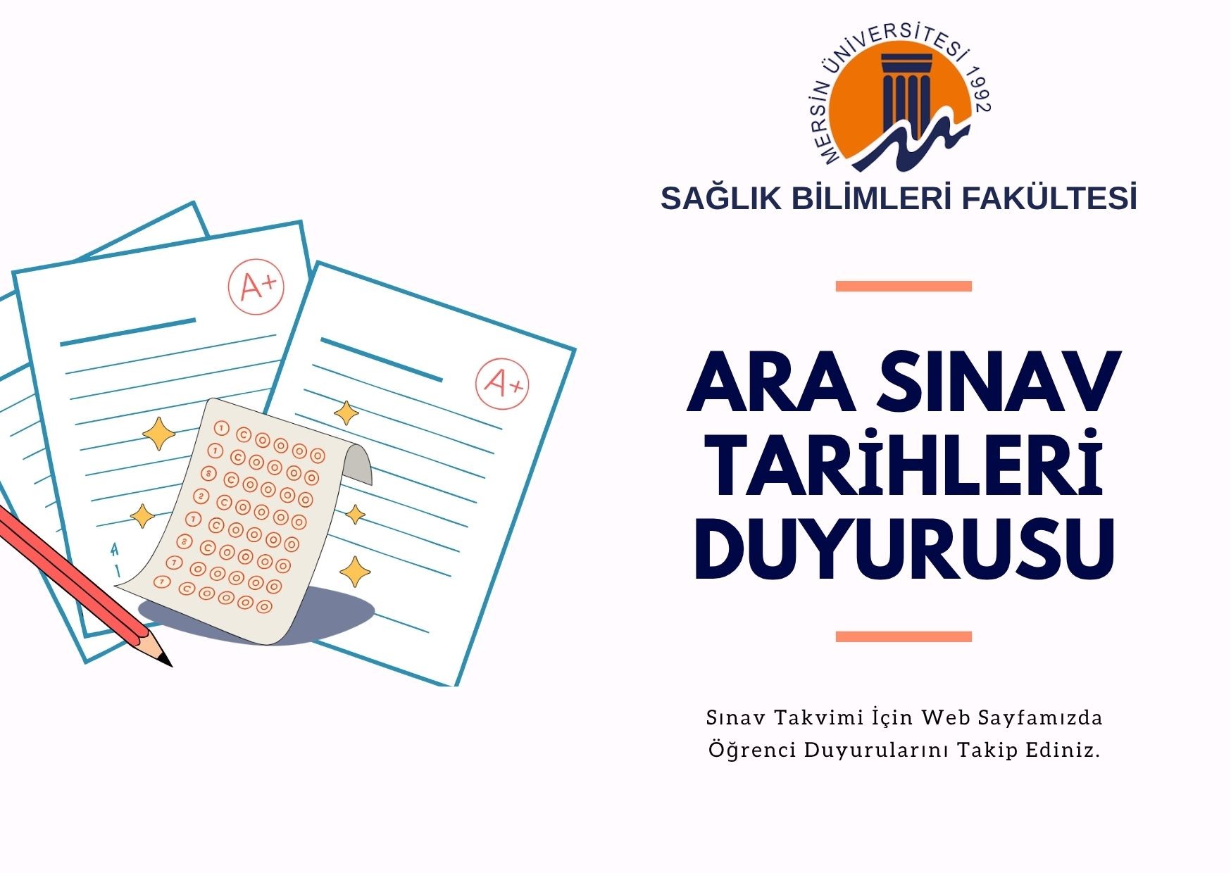 2025-2026 Bahar D&ouml;nemi Ara Sınav Takvimi detayı için tıklayınız