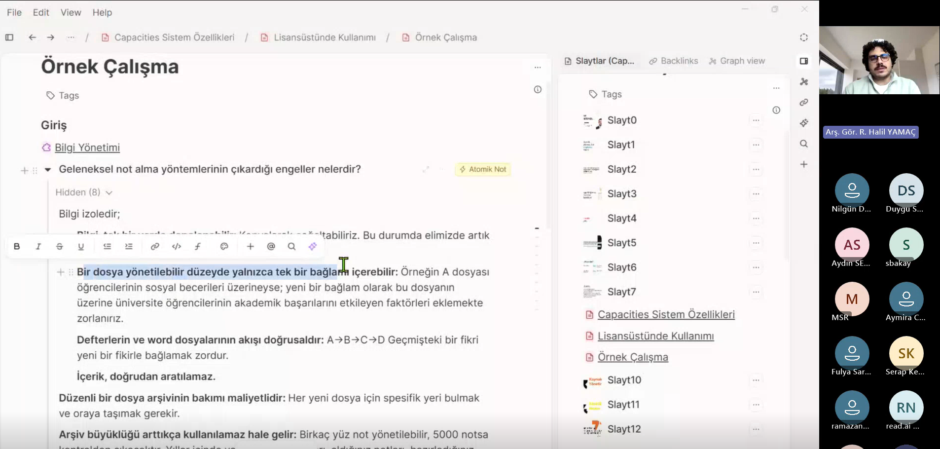 Dijital Akademik Yetkinlik: Capacities ve Zotero Webinarları Ger&ccedil;ekleştirildi detayı için tıklayınız