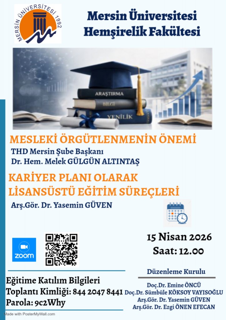 Mesleki &Ouml;rg&uuml;tlenmenin &Ouml;nemi ve Kariyer Planı Olarak Lisans&uuml;st&uuml; Eğitim S&uuml;re&ccedil;leri detayı için tıklayınız