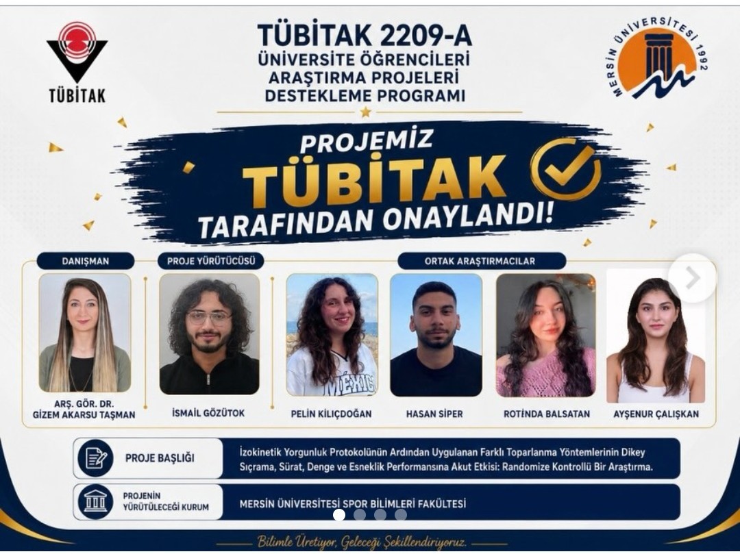 B&ouml;l&uuml;m&uuml;m&uuml;z &Ouml;ğrencilerinin Projeleri T&Uuml;BİTAK  2209 - A  Destek Almaya Hak Kazandı detayı için tıklayınız