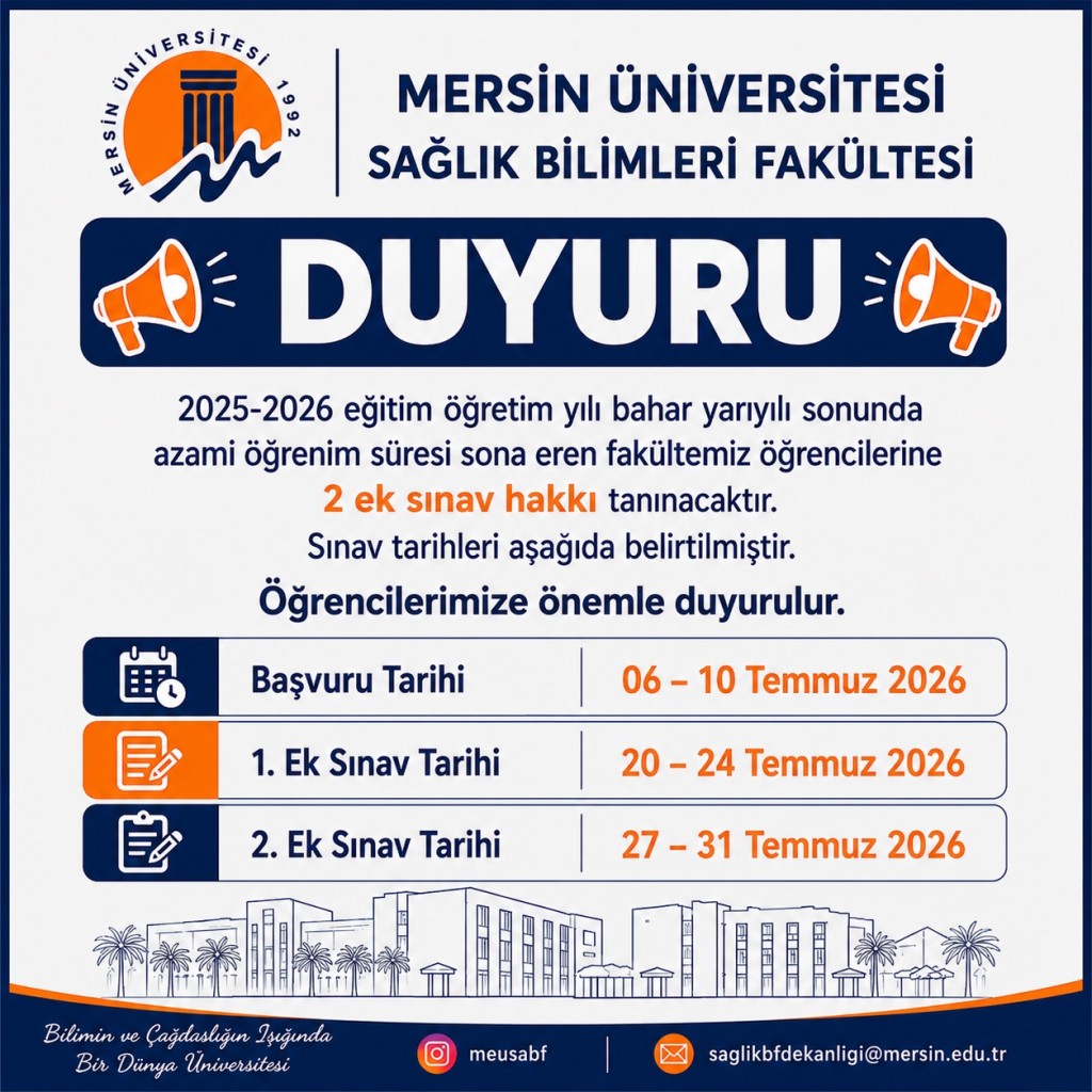 Azami S&uuml;resini Dolduran &Ouml;ğrencilerimize Duyuru detayı için tıklayınız