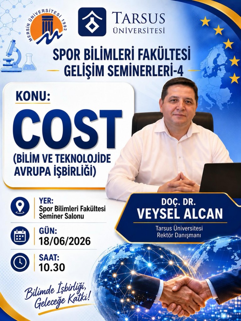Mersin &Uuml;niversitesi Spor Bilimleri Fak&uuml;ltesi Gelişim Seminerleri Devam Ediyor! detayı için tıklayınız