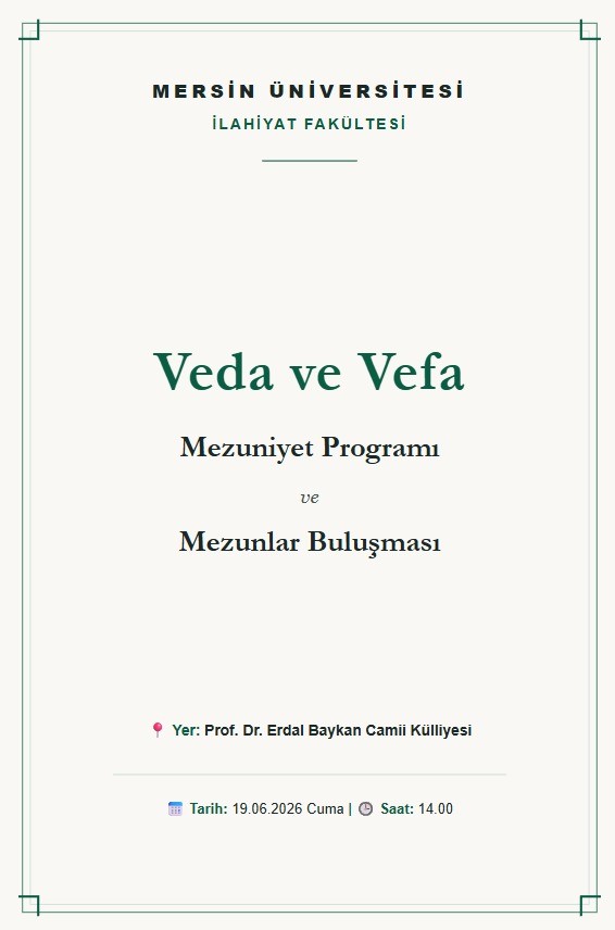 Veda ve Vefa Programı D&uuml;zenlendi detayı için tıklayınız