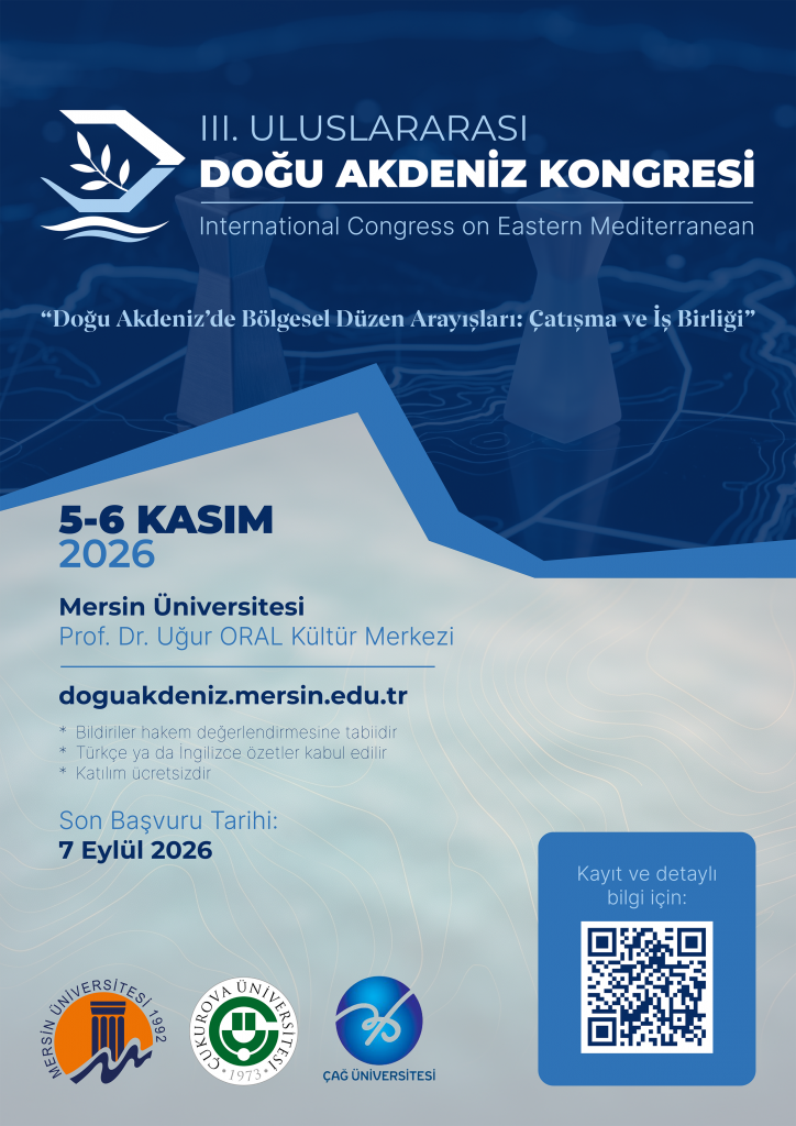 III. Uluslararası Doğu Akdeniz Kongresi detayı için tıklayınız