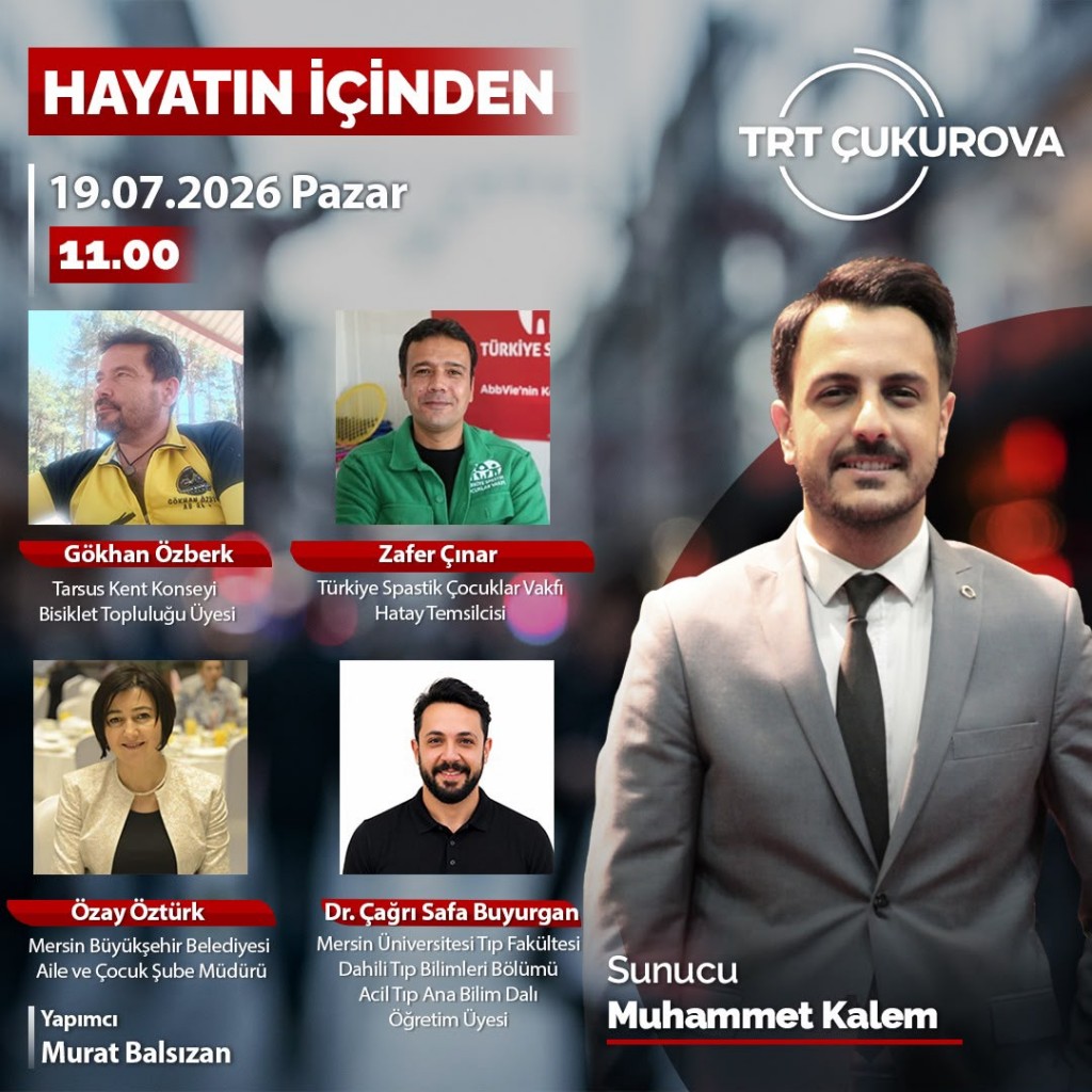 Mersin &Uuml;niversitesi İlk Yardım Araştırma ve Uygulama Merkezi TRT &Ccedil;ukurova'nın Konuğu Oluyor detayı için tıklayınız