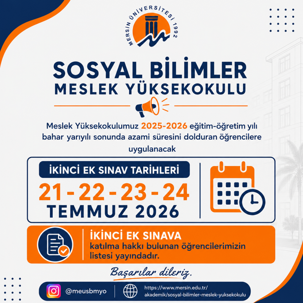 2. Ek Sınava Katılacak &Ouml;ğrenci Listesi detayı için tıklayınız