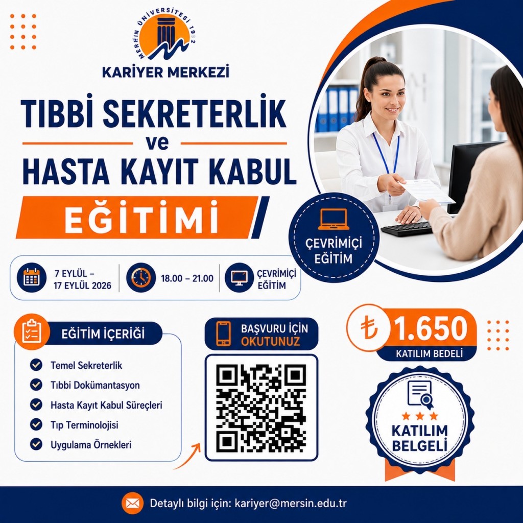 Tıbbi Sekreterlik ve Hasta Kayıt Kabul Eğitimi detayı için tıklayınız