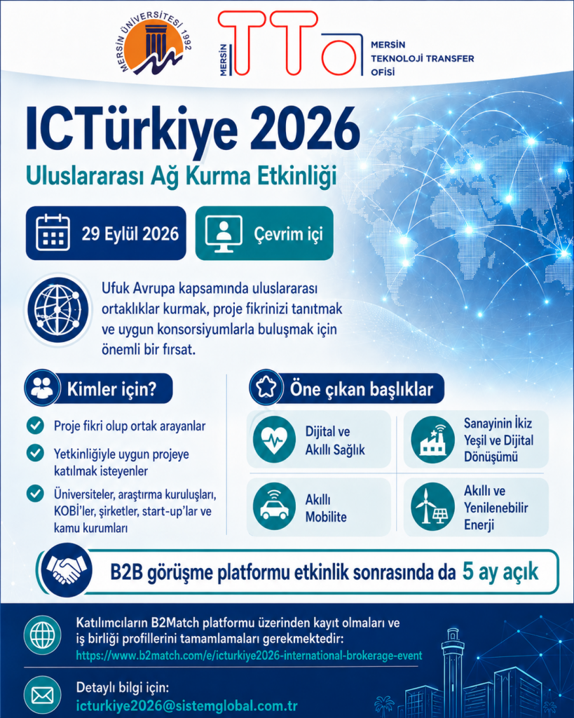 Ic T&uuml;rkiye 2026 Uluslararası Ağ Kurma Etkinliği 29 Eyl&uuml;l 2026&rsquo;da &Ccedil;evrim İ&ccedil;i Ger&ccedil;ekleştirilecek detayı için tıklayınız