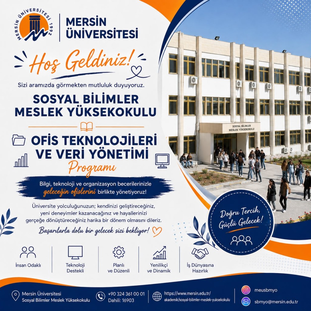 B&uuml;ro Hizmetleri ve Sekreterlik B&ouml;l&uuml;m&uuml;ne Hoş Geldiniz! detayı için tıklayınız