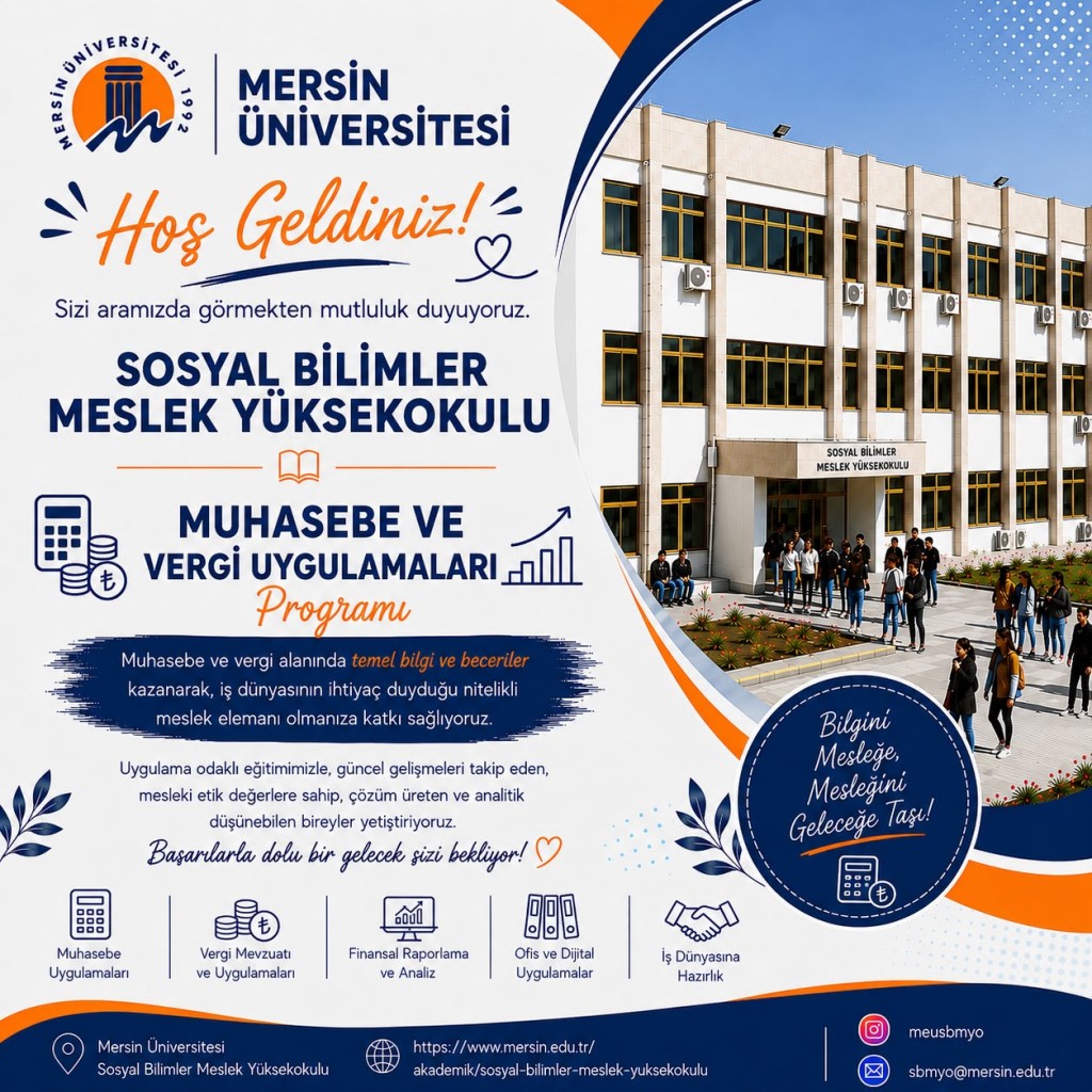 Muhasebe ve Vergi B&ouml;l&uuml;m&uuml;ne Hoş Geldiniz! detayı için tıklayınız