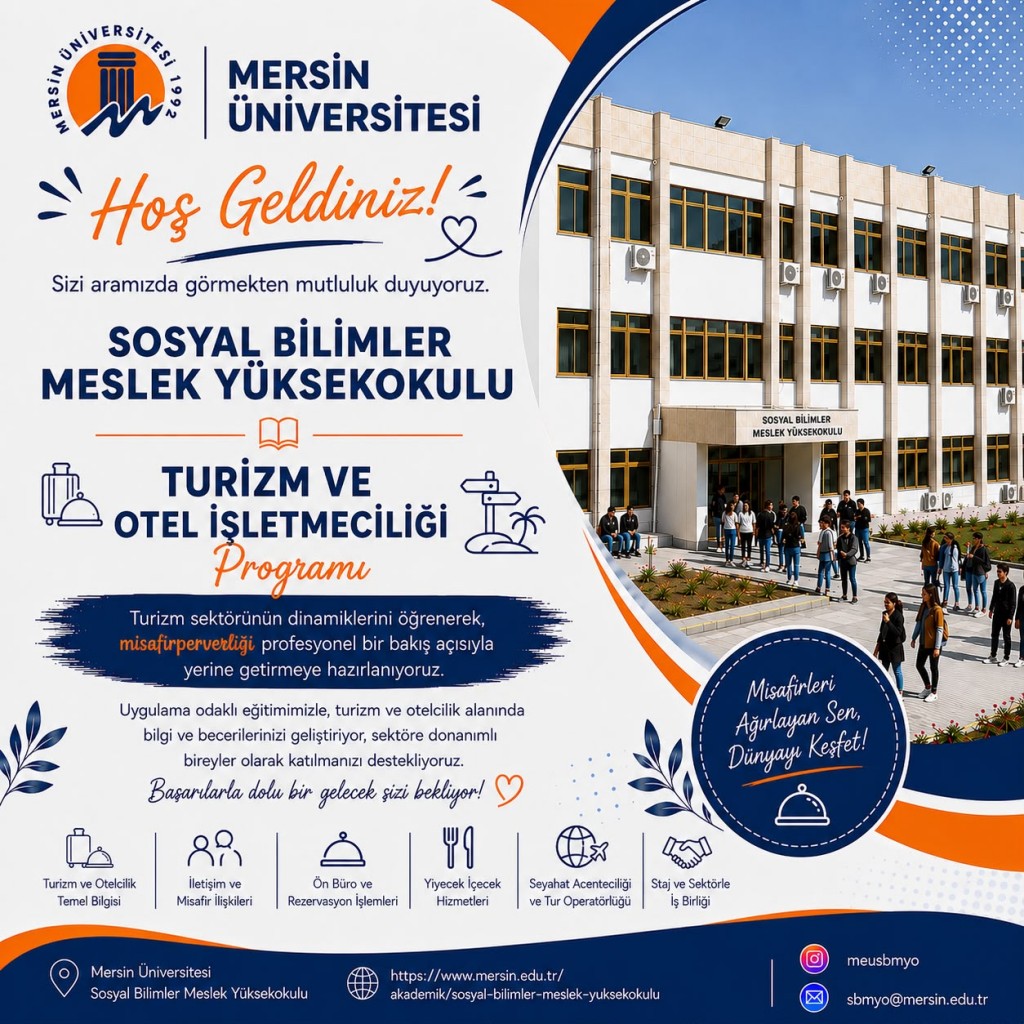Otel, Lokanta ve İkram Hizmetleri B&ouml;l&uuml;m&uuml;ne Hoş Geldiniz! detayı için tıklayınız