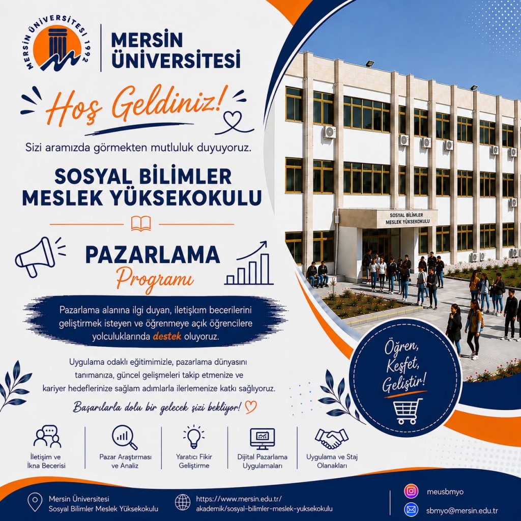 Pazarlama ve Reklamcılık B&ouml;l&uuml;m&uuml;ne Hoş Geldiniz! detayı için tıklayınız